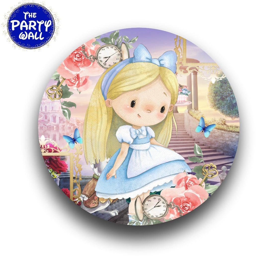Alicia en el País de las Maravillas - Funda para mampara circular