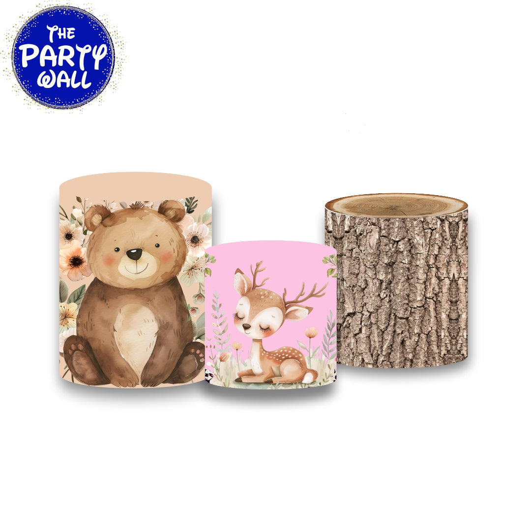 Animalitos del Bosque Cute - Fundas para cilindros