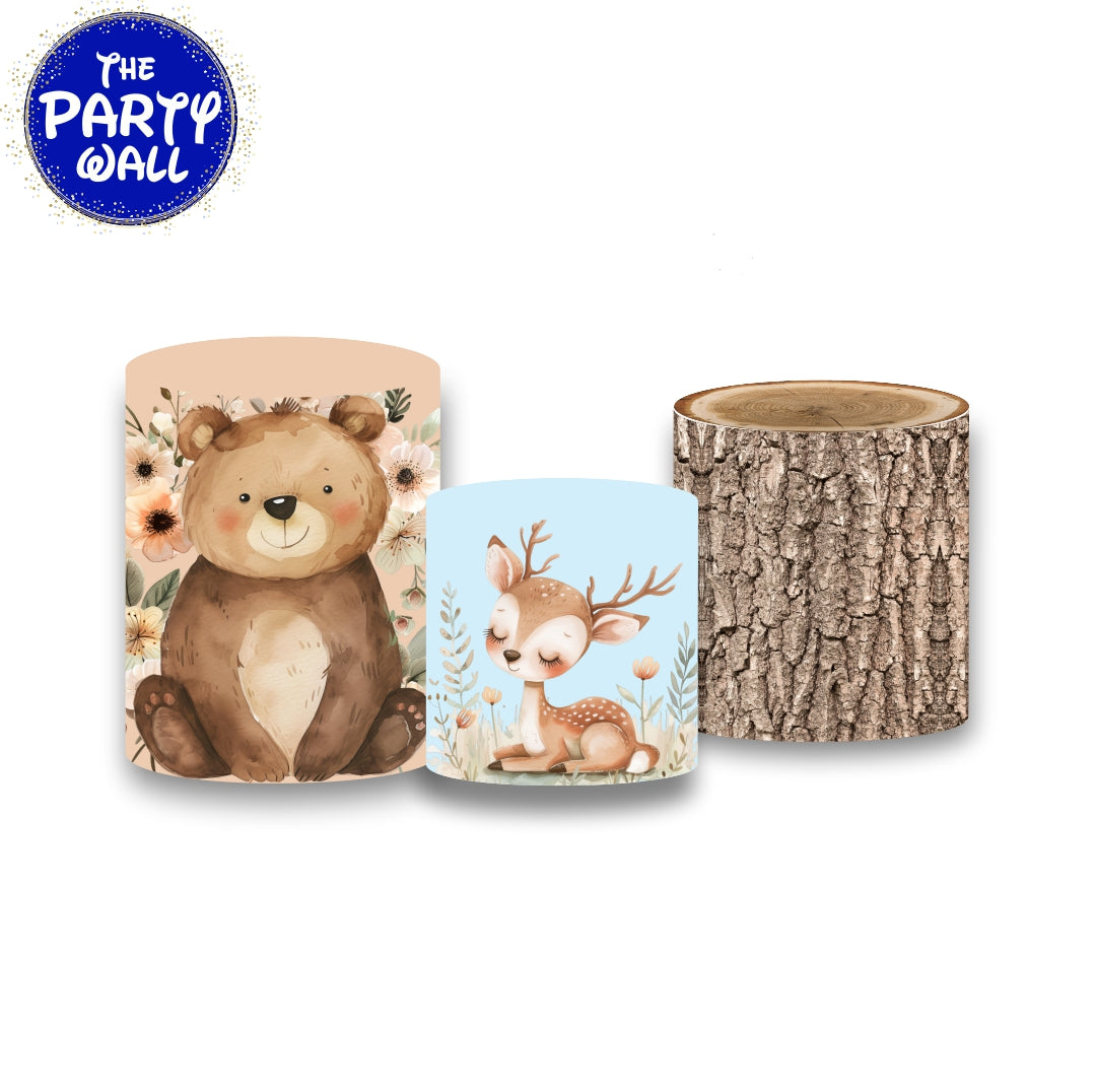 Animalitos del Bosque Cute - Fundas para cilindros