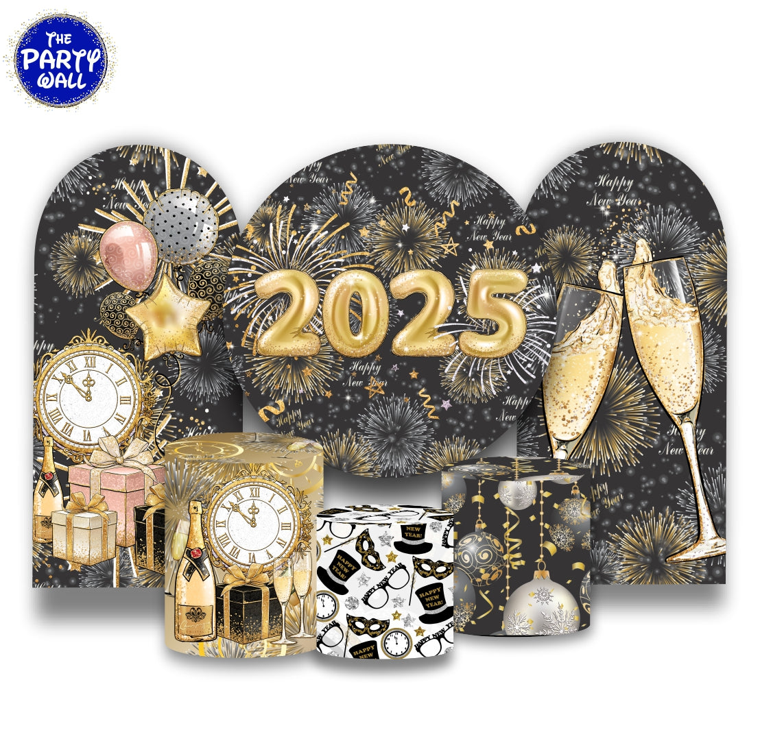 Año Nuevo - Fundas para set + 2 complementos