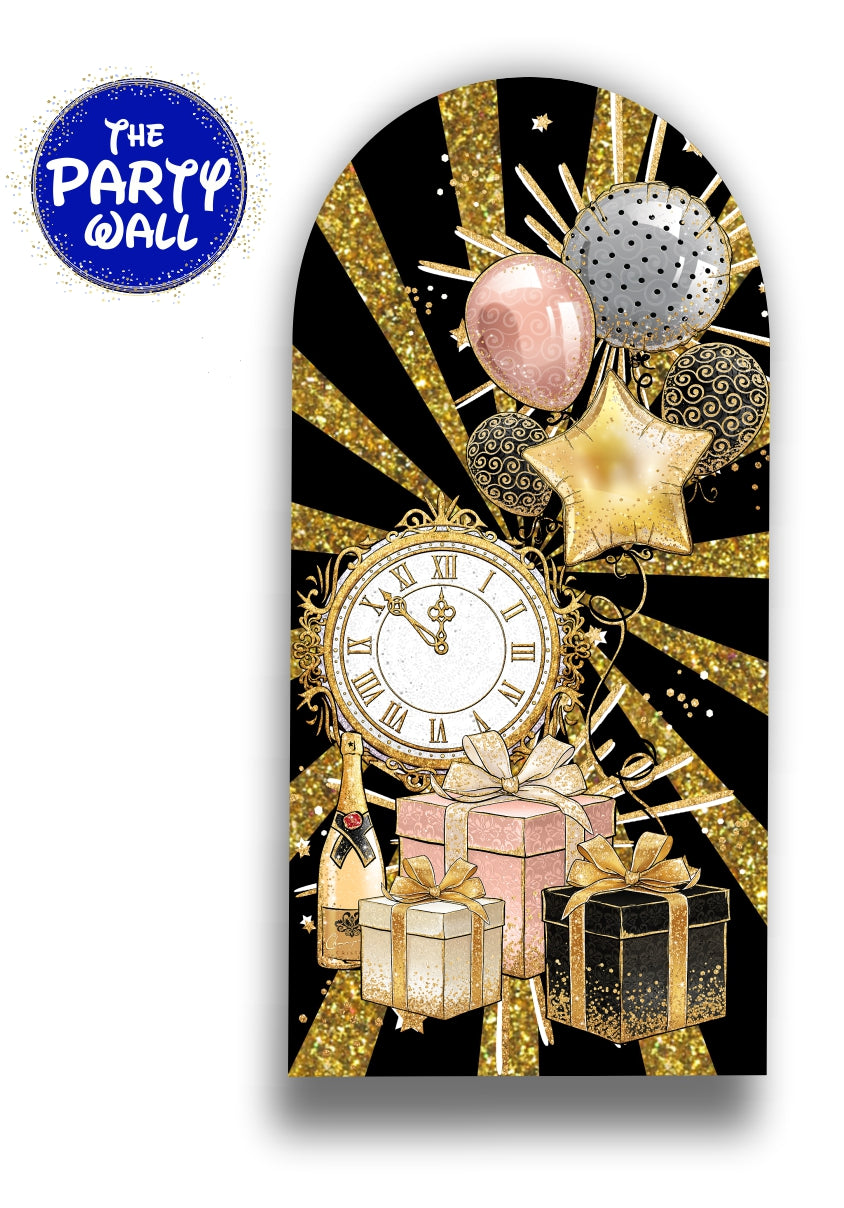 Año Nuevo - Funda para mampara de punta redonda