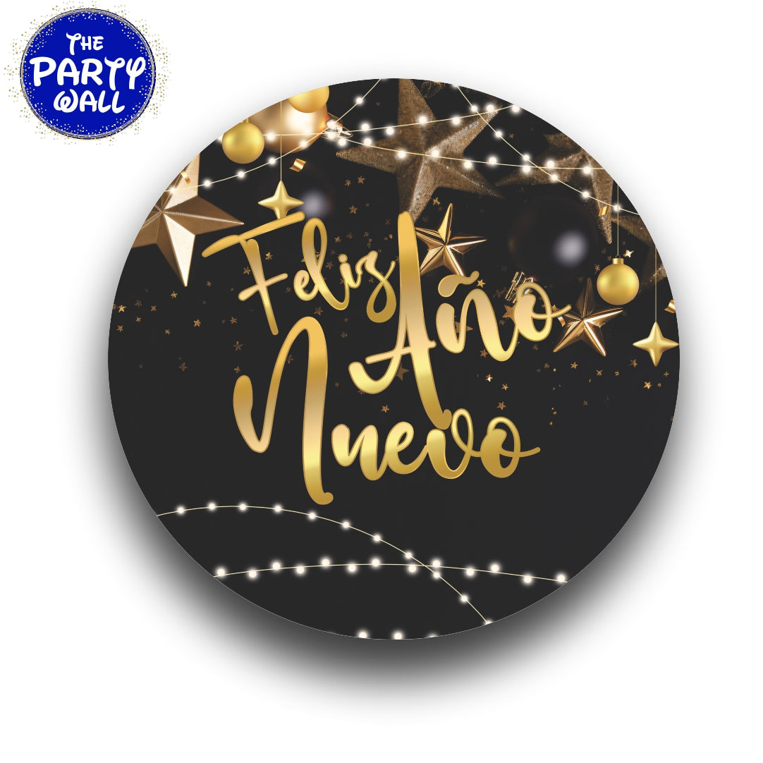 Año Nuevo - Funda para mampara circular