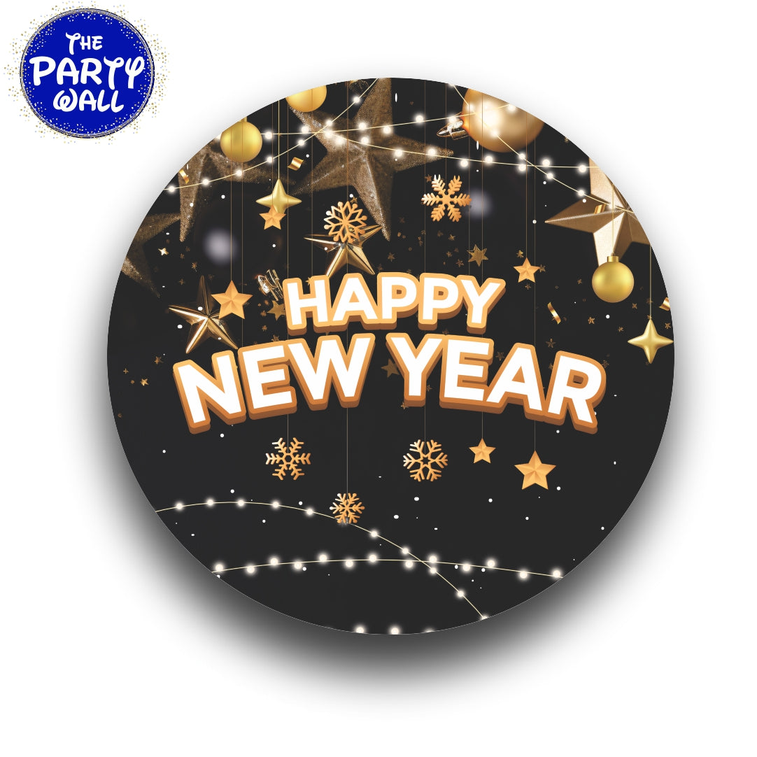 Año Nuevo - Funda para mampara circular