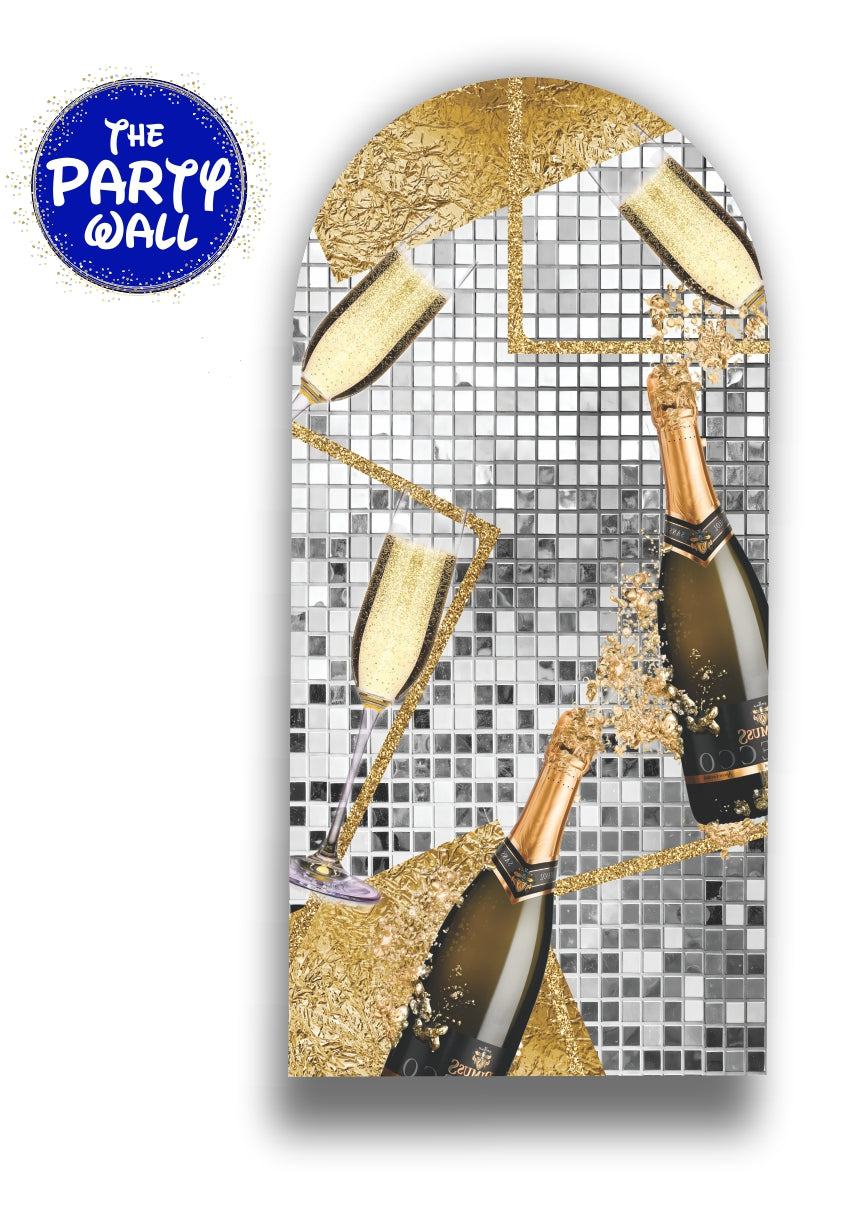 Año Nuevo - Funda para mampara de punta redonda