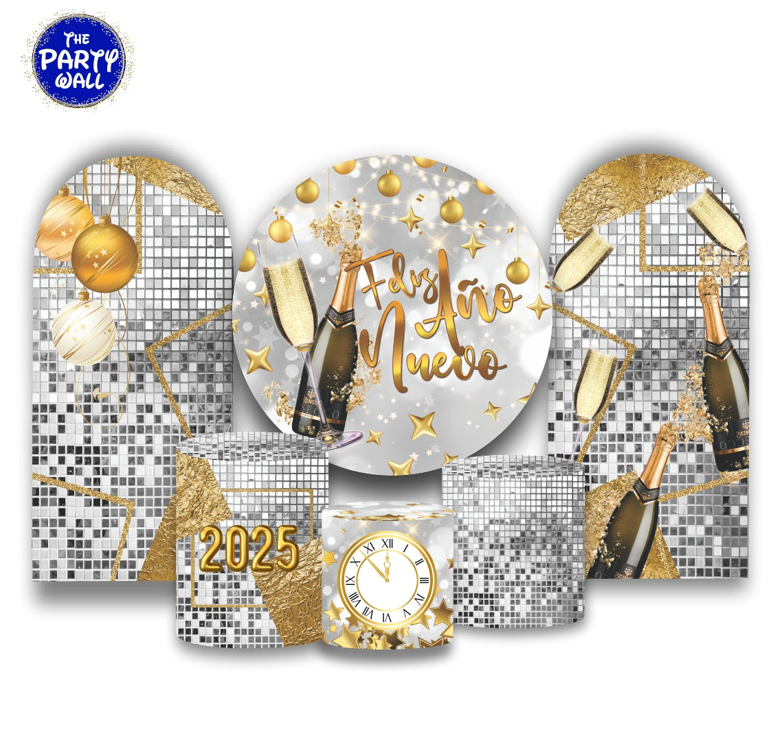 Año Nuevo - Fundas para set + 2 complementos