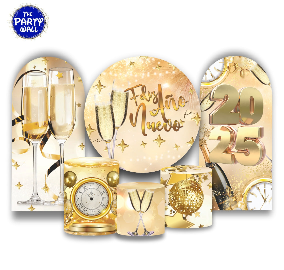 Año Nuevo - Fundas para set + 2 complementos