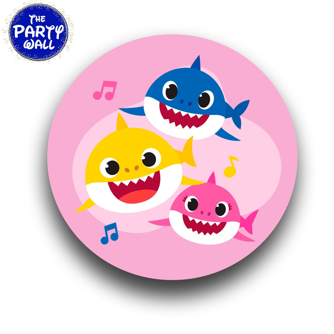 Baby Shark - Funda para mampara circular