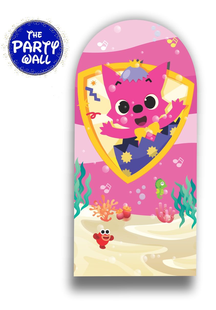 Baby Shark - Funda para mampara de punta redonda