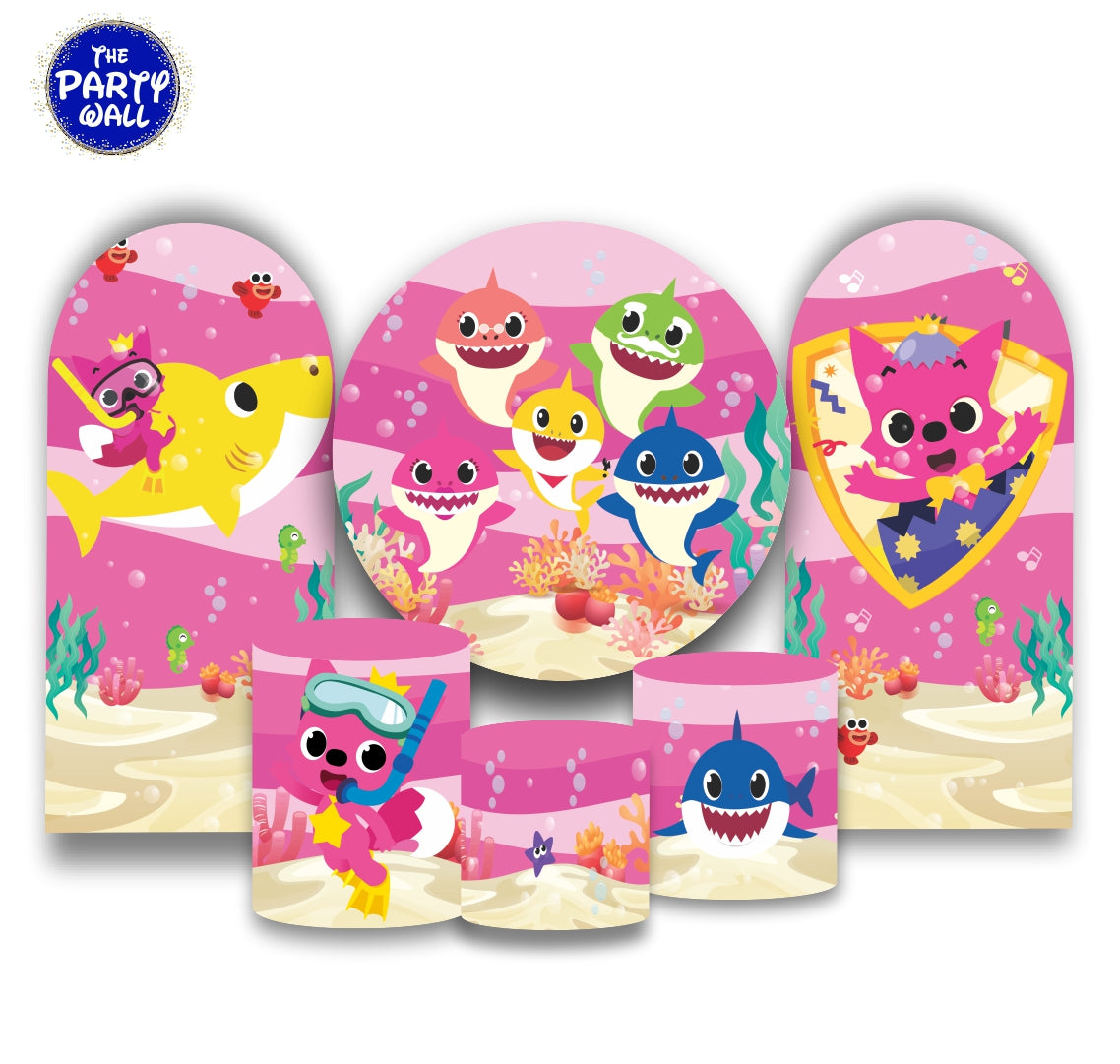 Baby Shark - Fundas para set + 2 complementos