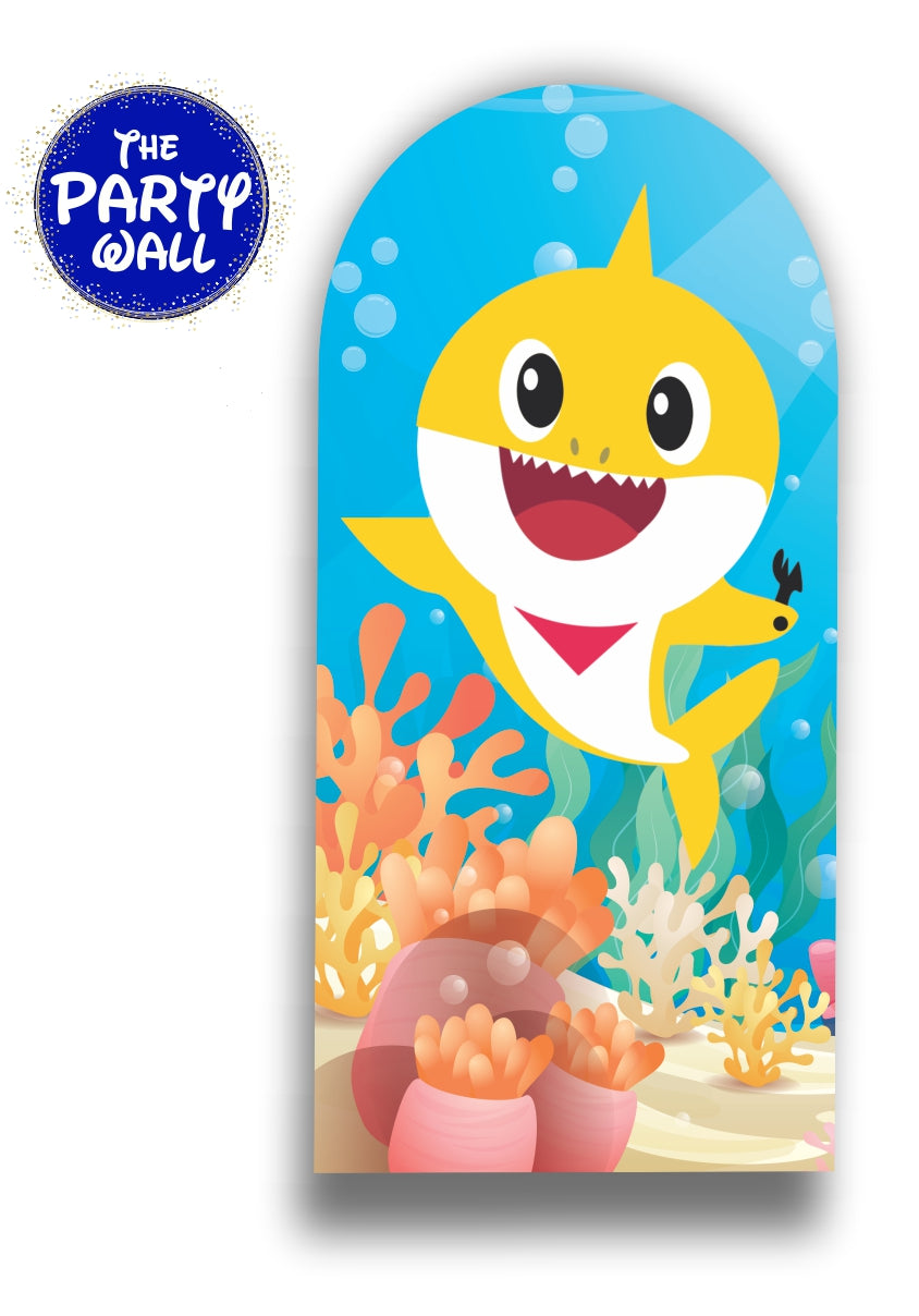 Baby Shark - Funda para mampara de punta redonda