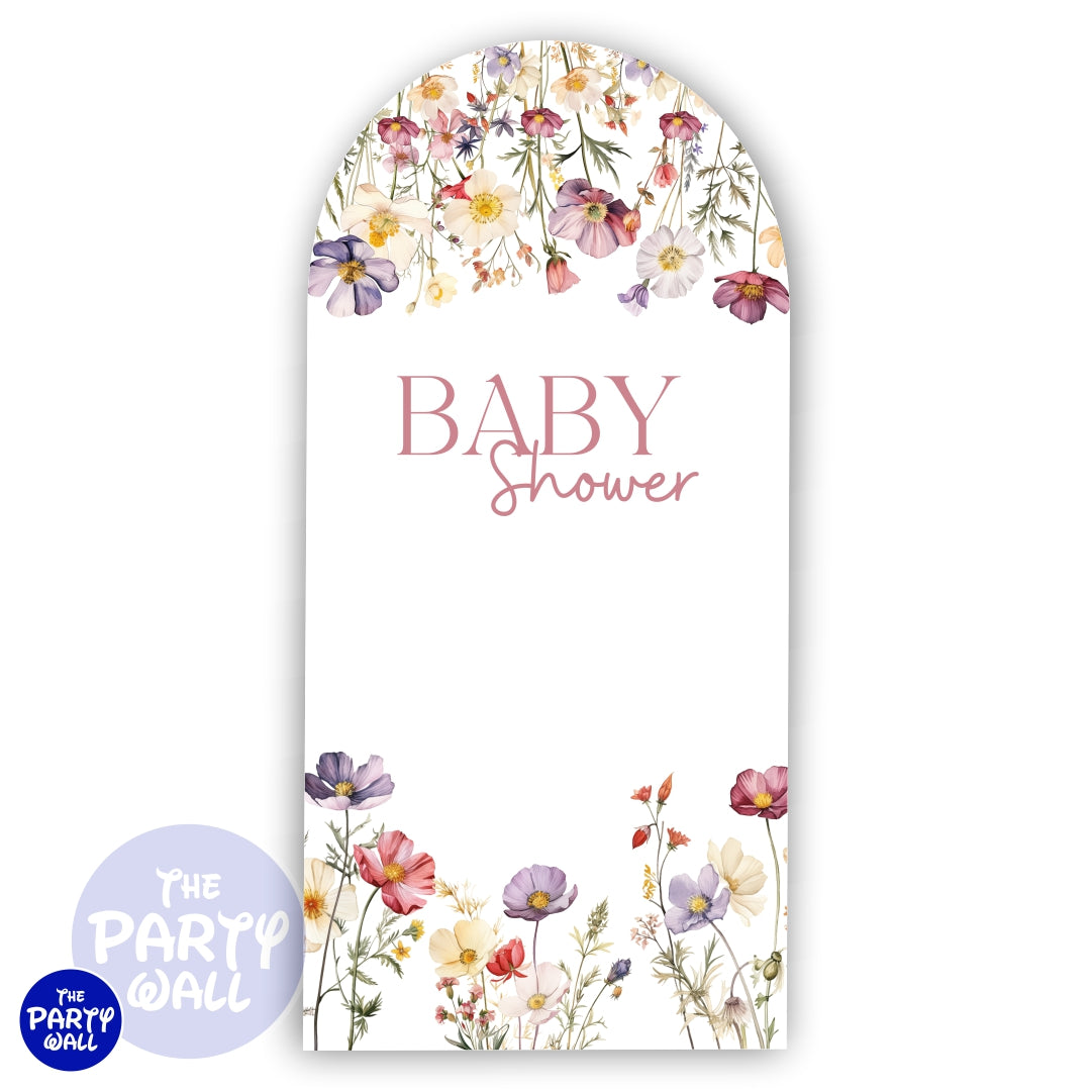 Baby Shower - Funda para mampara de punta redonda
