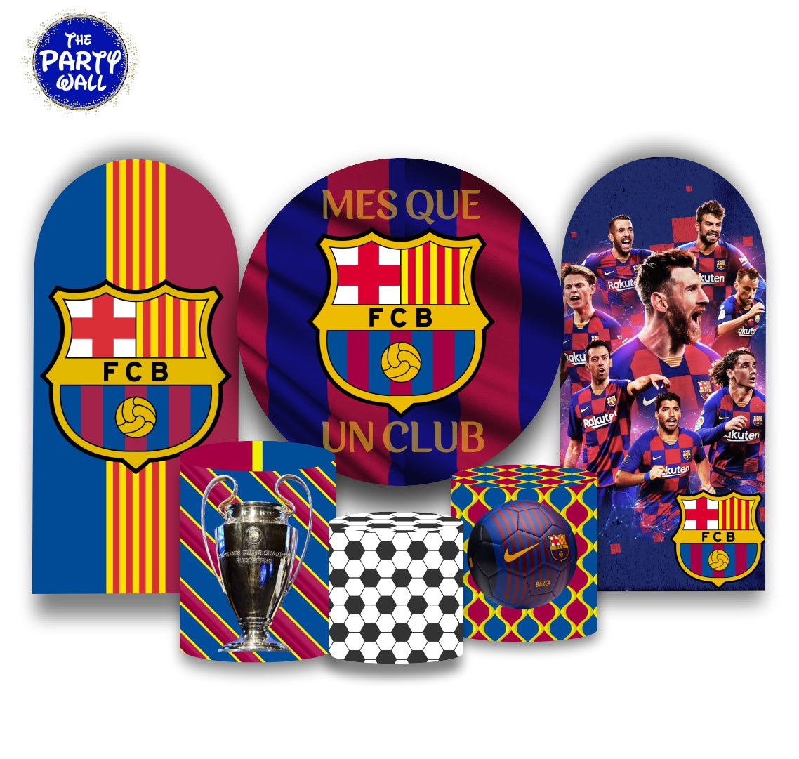 Barcelona F.C - Fundas para set + 2 complementos