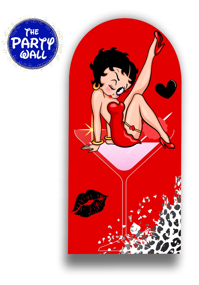 Betty Boop - Funda para mampara de punta redonda