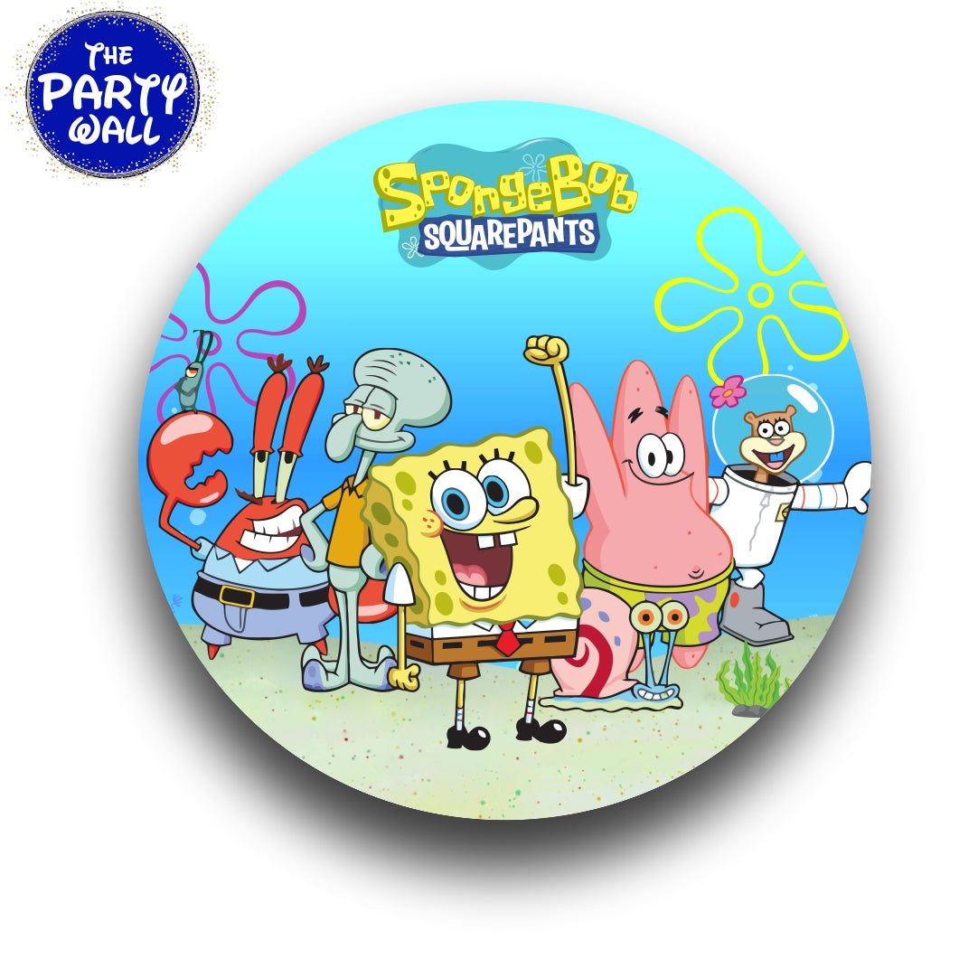 Bob Esponja - Funda para mampara circular
