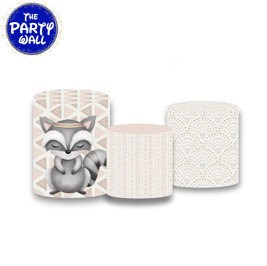 Boho Animalitos Cute - Fundas para cilindros