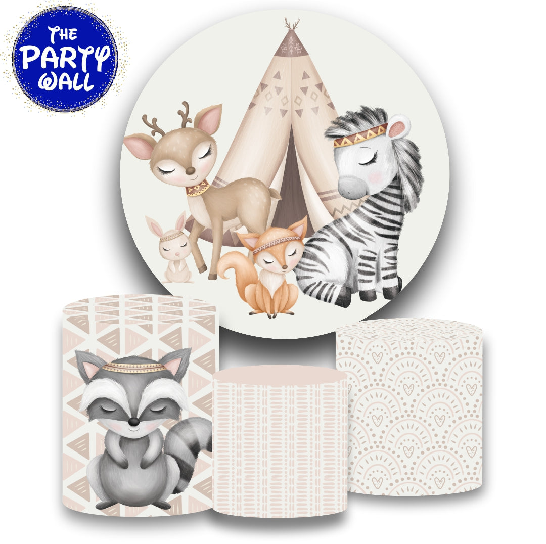 Boho Animalitos Cute - Fundas para set sencillo