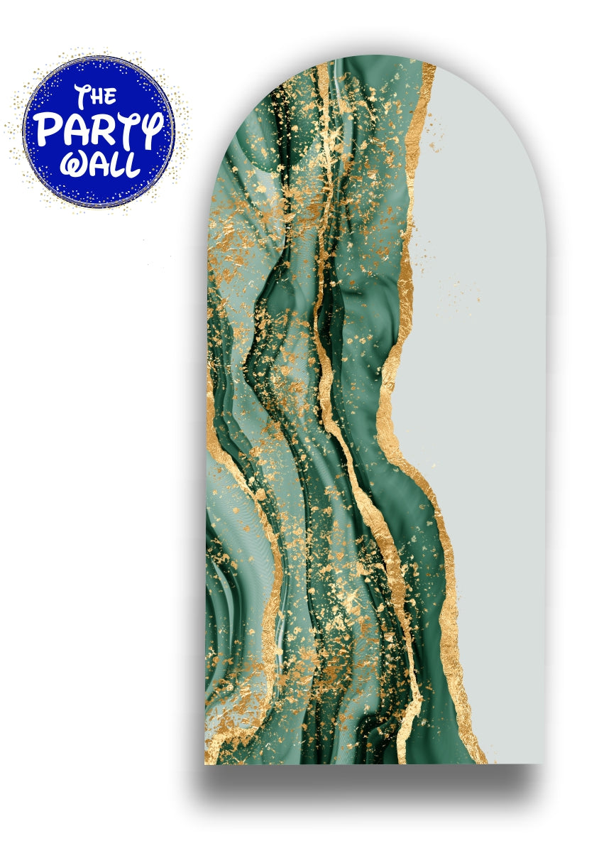 Aesthetic Gold - Funda para mampara de punta redonda