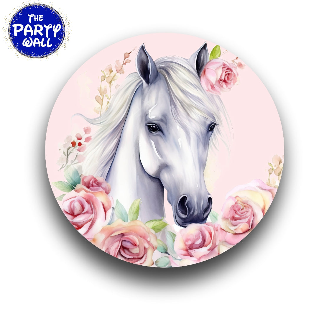 Caballos - Funda para mampara circular