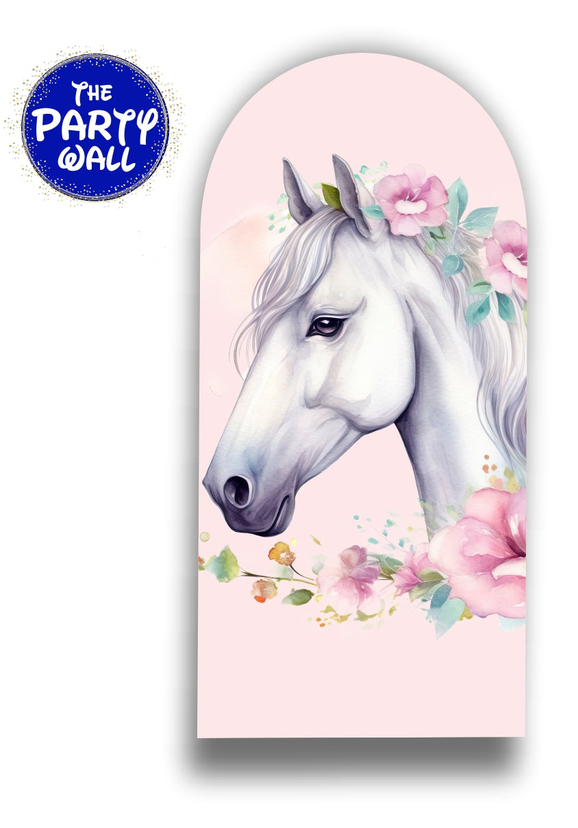 Caballos - Funda para mampara de punta redonda
