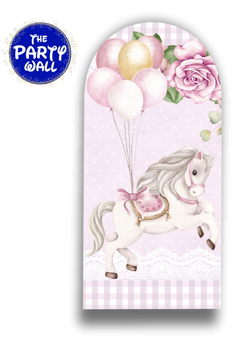 Carrusel Cute - Funda para mampara de punta redonda
