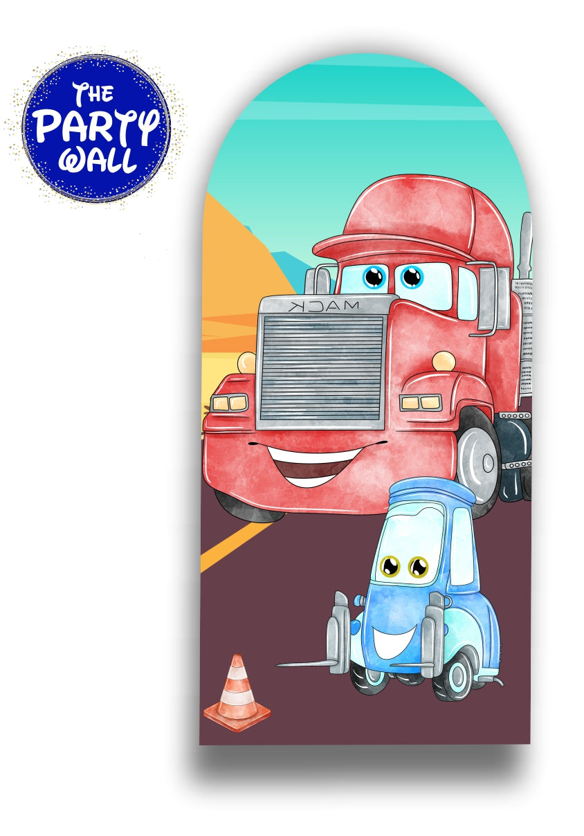 Cars - Funda para mampara de punta redonda