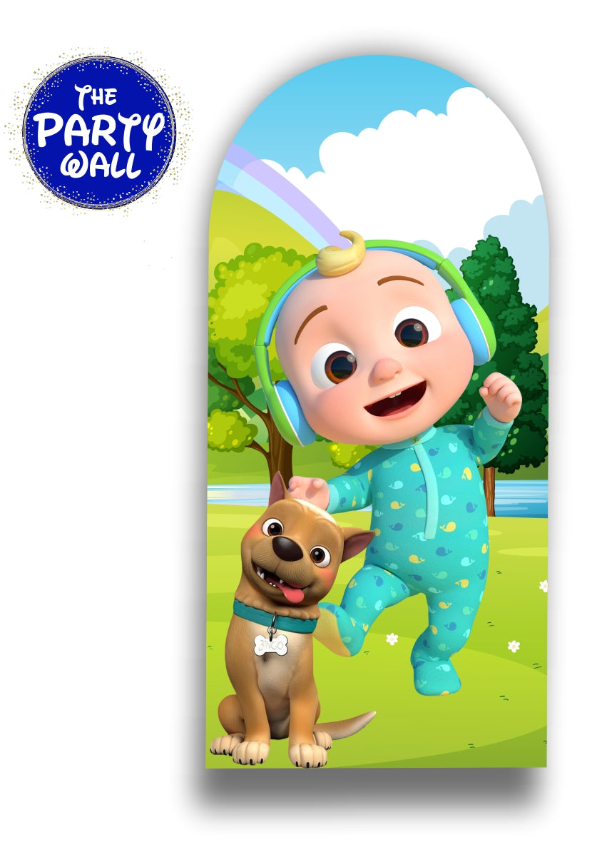 Cocomelon - Funda para mampara de punta redonda