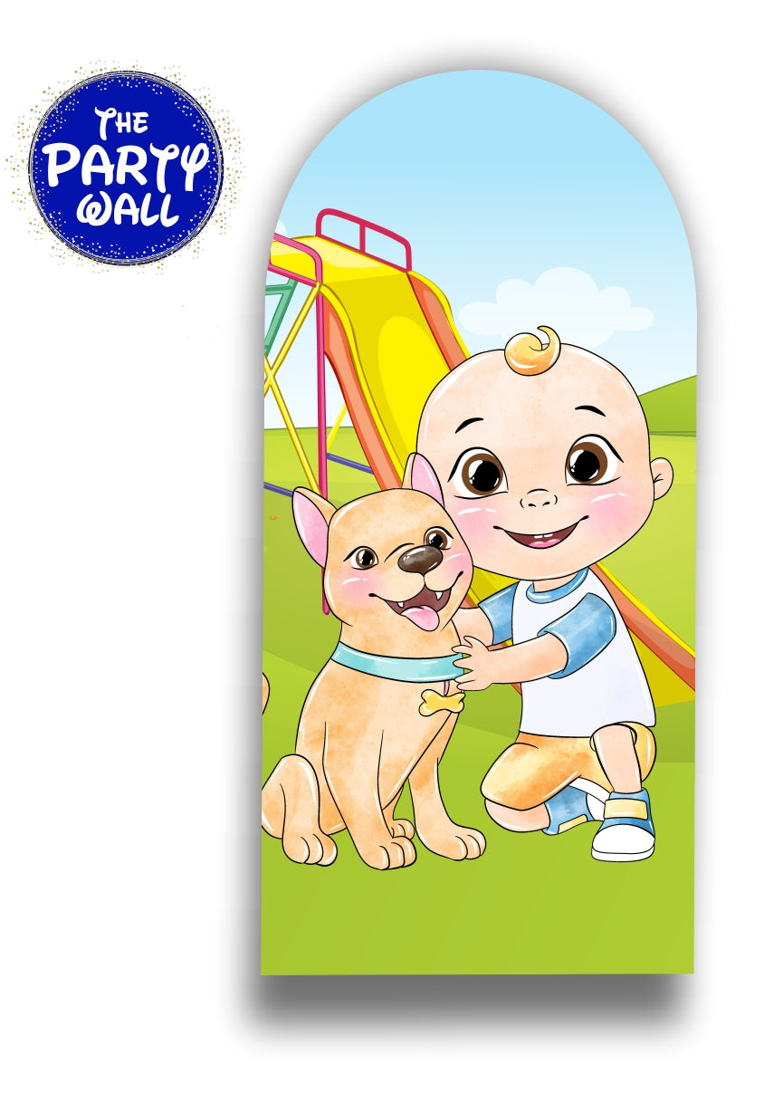 Cocomelon - Funda para mampara de punta redonda