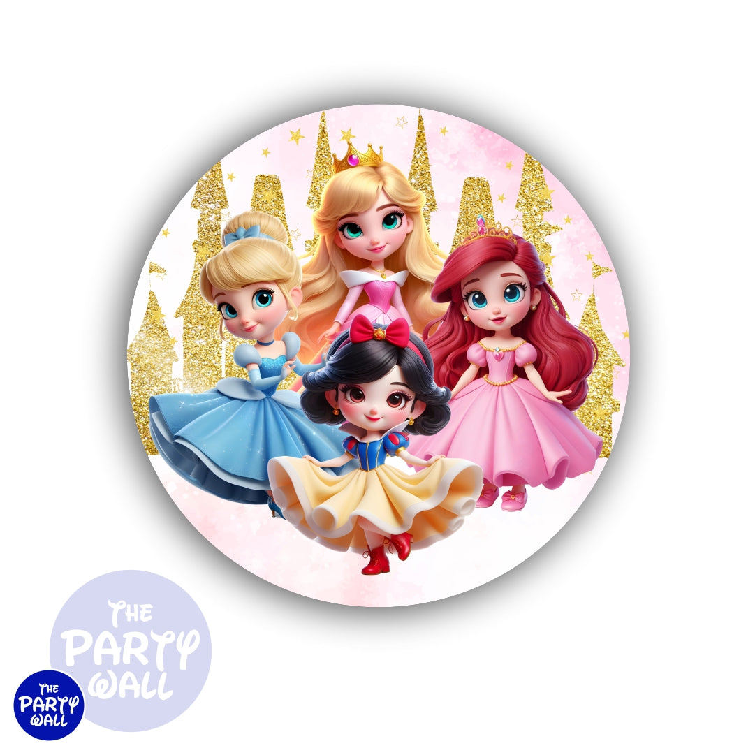 Colección Princesas Disney - Funda para mampara circular
