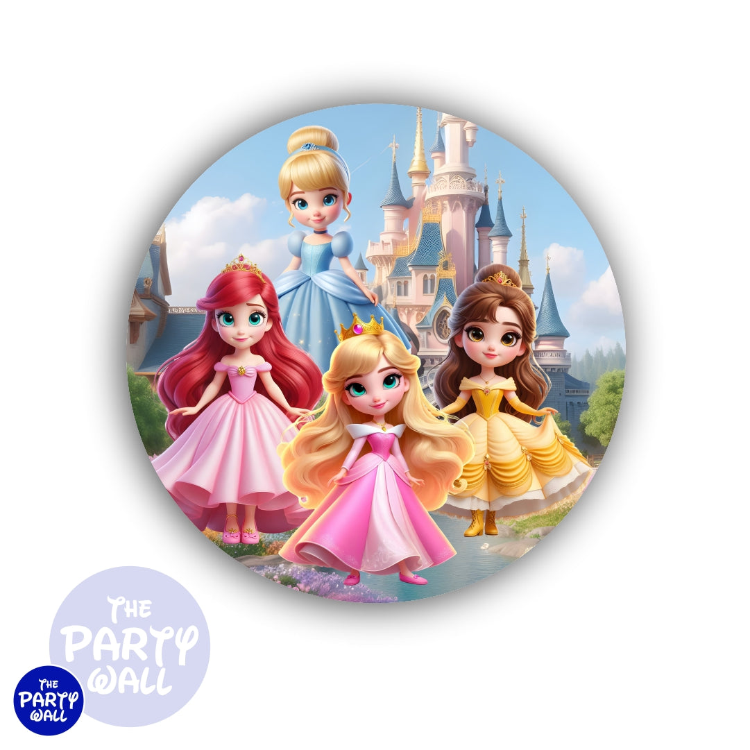 Colección Princesas Disney - Funda para mampara circular