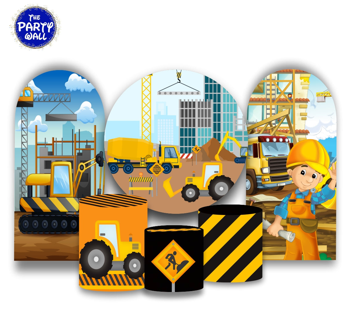 Construcción - Fundas para set + 2 complementos