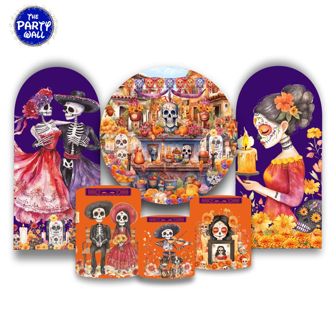 Dia de Muertos - Fundas para set + 2 complementos