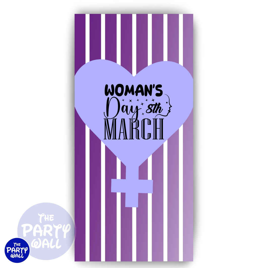 Día de la Mujer - Funda para mampara de punta redonda