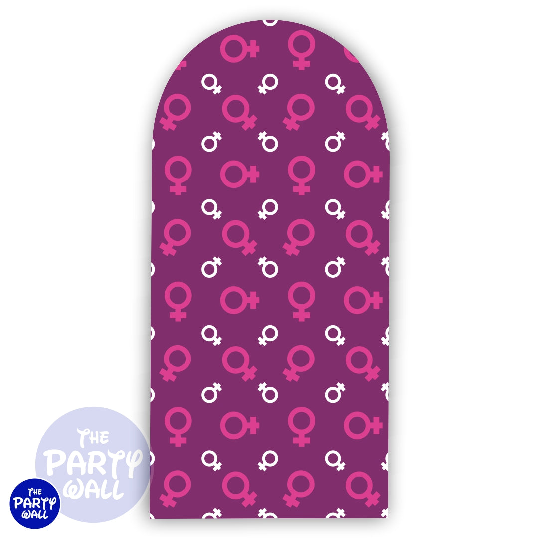 Día de la Mujer - Funda para mampara de punta redonda