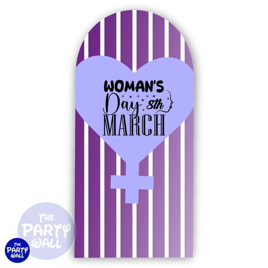Día de la Mujer - Funda para mampara de punta redonda
