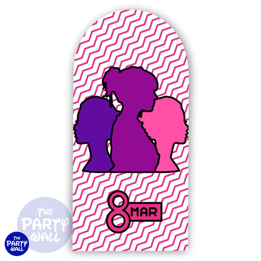 Día de la Mujer - Funda para mampara de punta redonda
