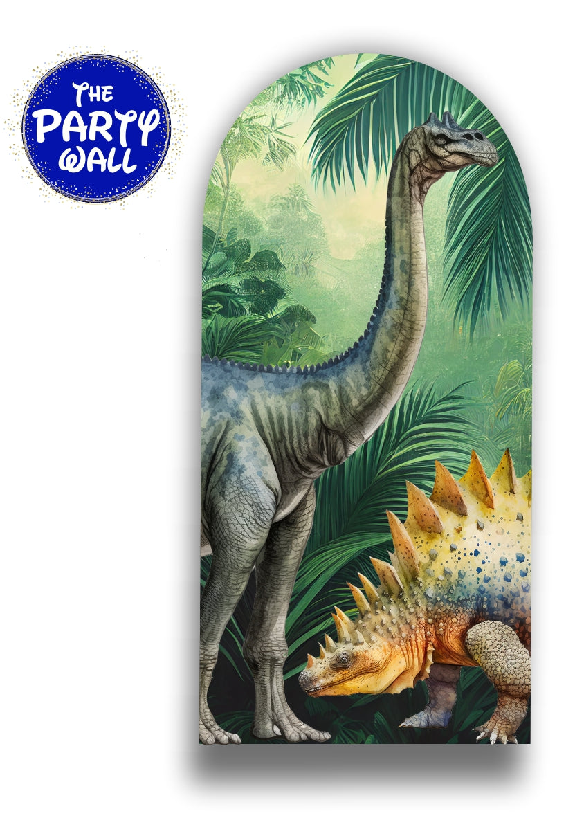 Dinosaurios - Funda para mampara de punta redonda