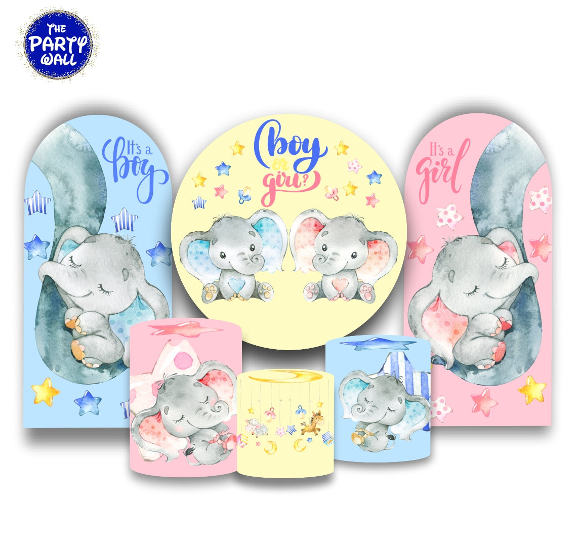 Elefantes Bebé Cute - Fundas para set + 2 complementos