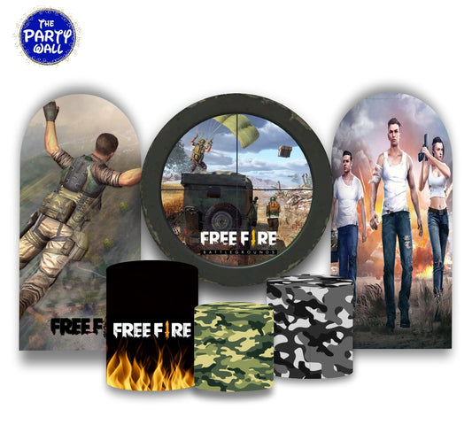Free Fire - Fundas para set + 2 complementos