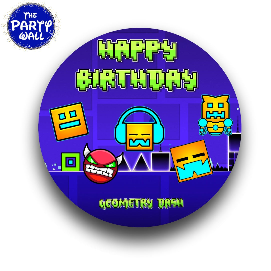 Geometry Dash - Funda para mampara circular