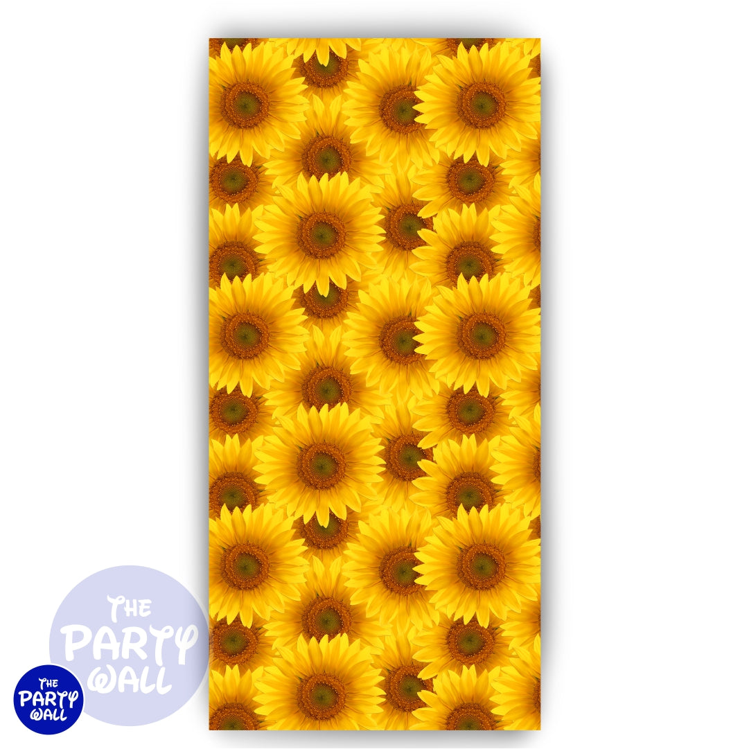 Girasoles - Funda para mampara de punta redonda