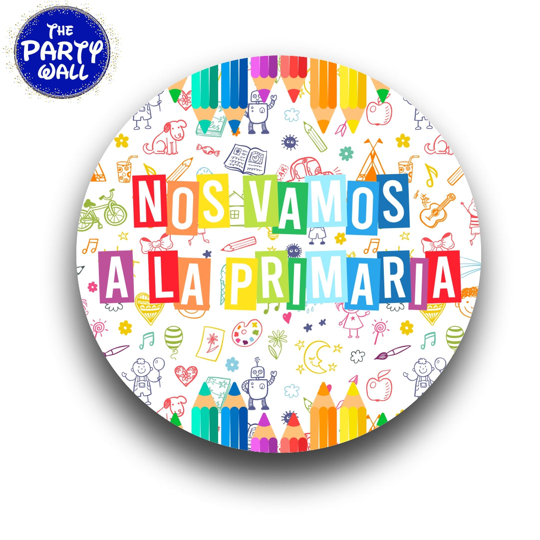 Graduación Kindergarten - Funda para mampara circular