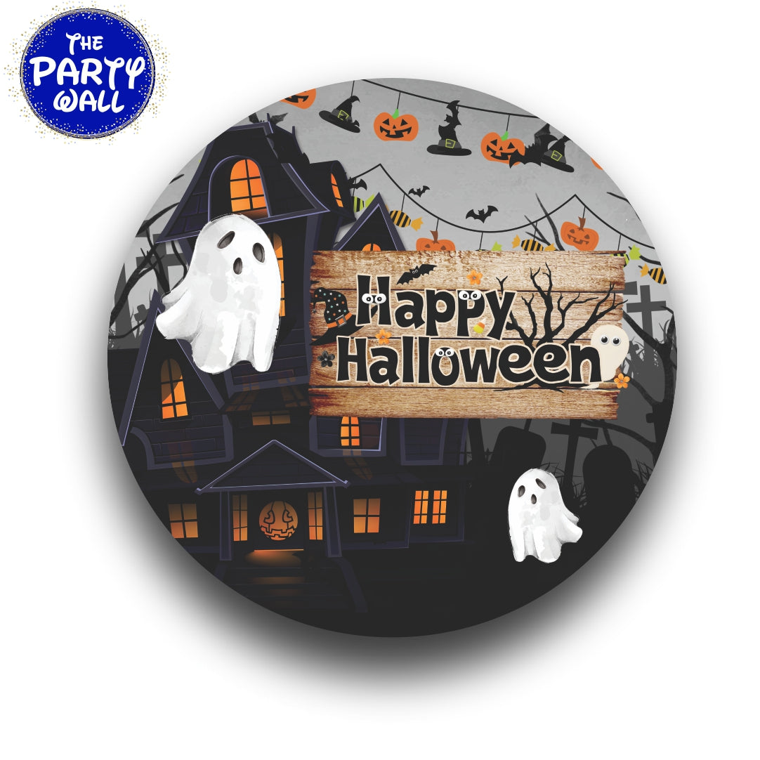 Halloween - Funda para mampara circular