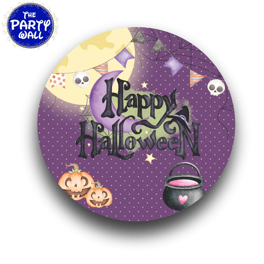 Halloween - Funda para mampara circular