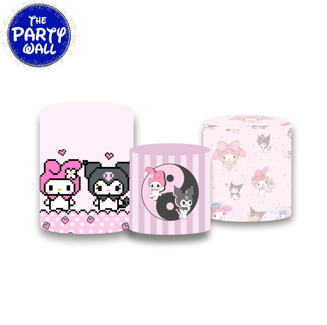 Kuromi y Melody - Fundas para cilindros