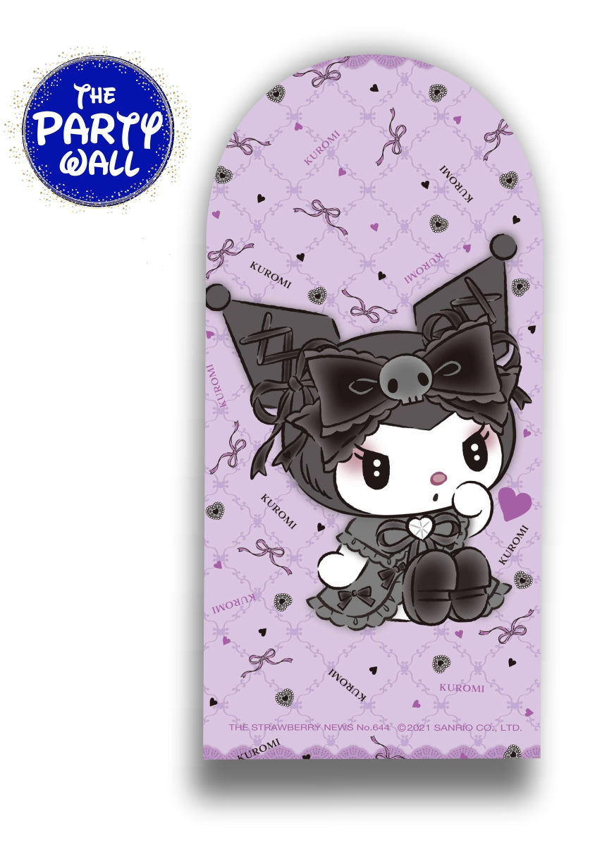 Kuromi y Melody - Funda para mampara de punta redonda