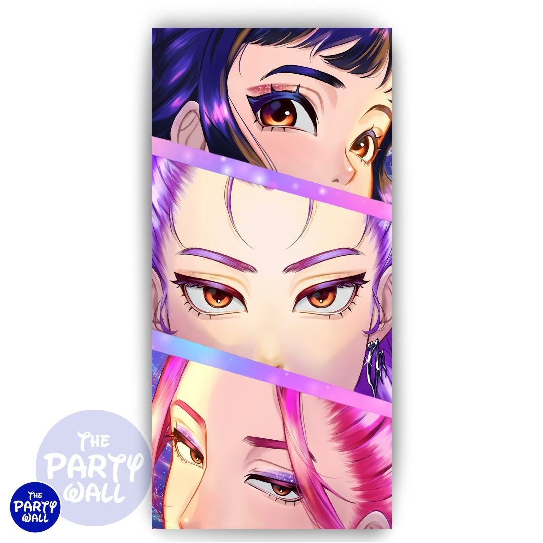 KPop Demon Hunters - Funda para mampara de punta redonda