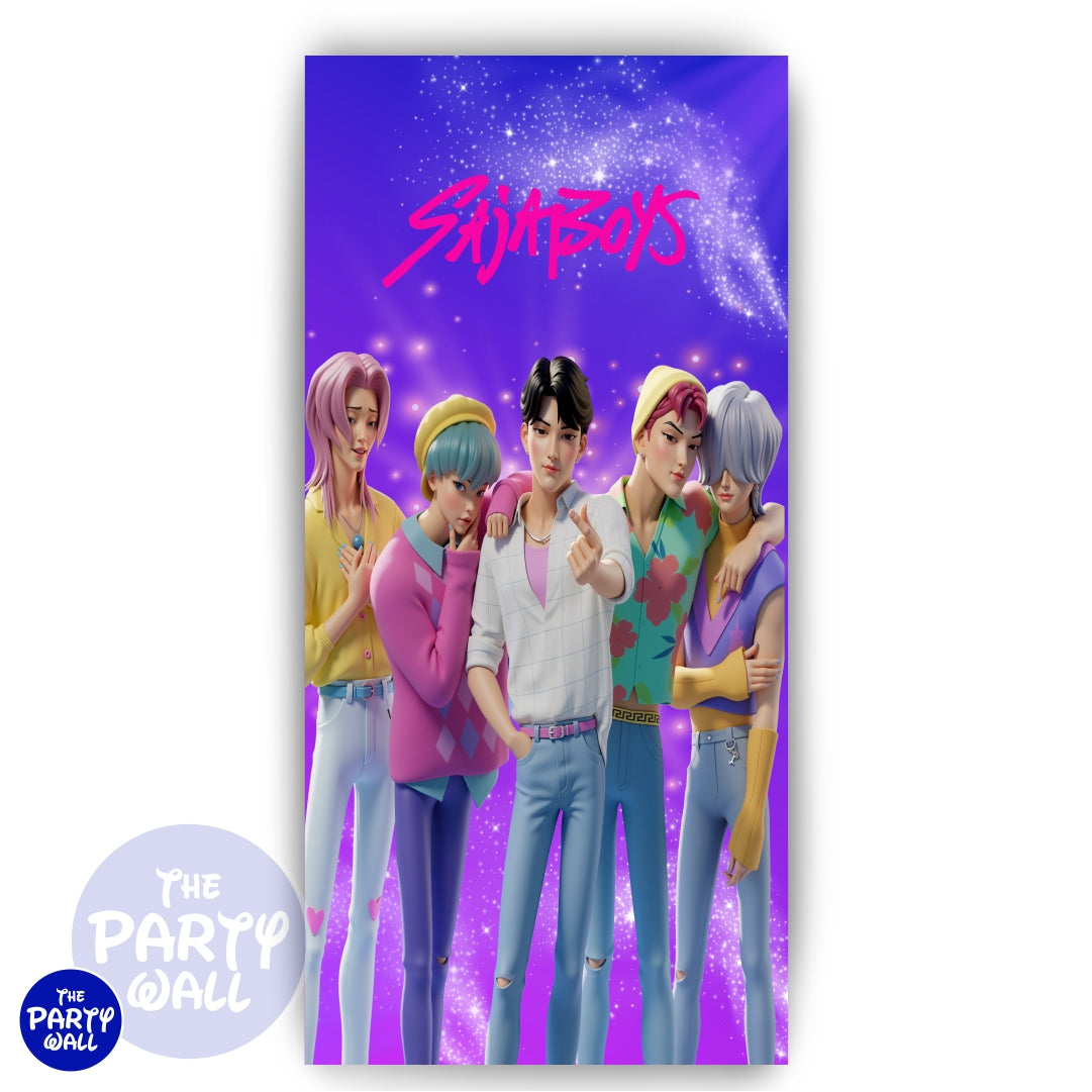 KPop Demon Hunters - Funda para mampara de punta redonda