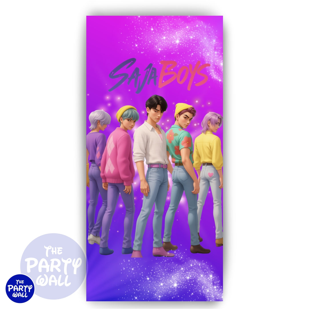 KPop Demon Hunters - Funda para mampara de punta redonda