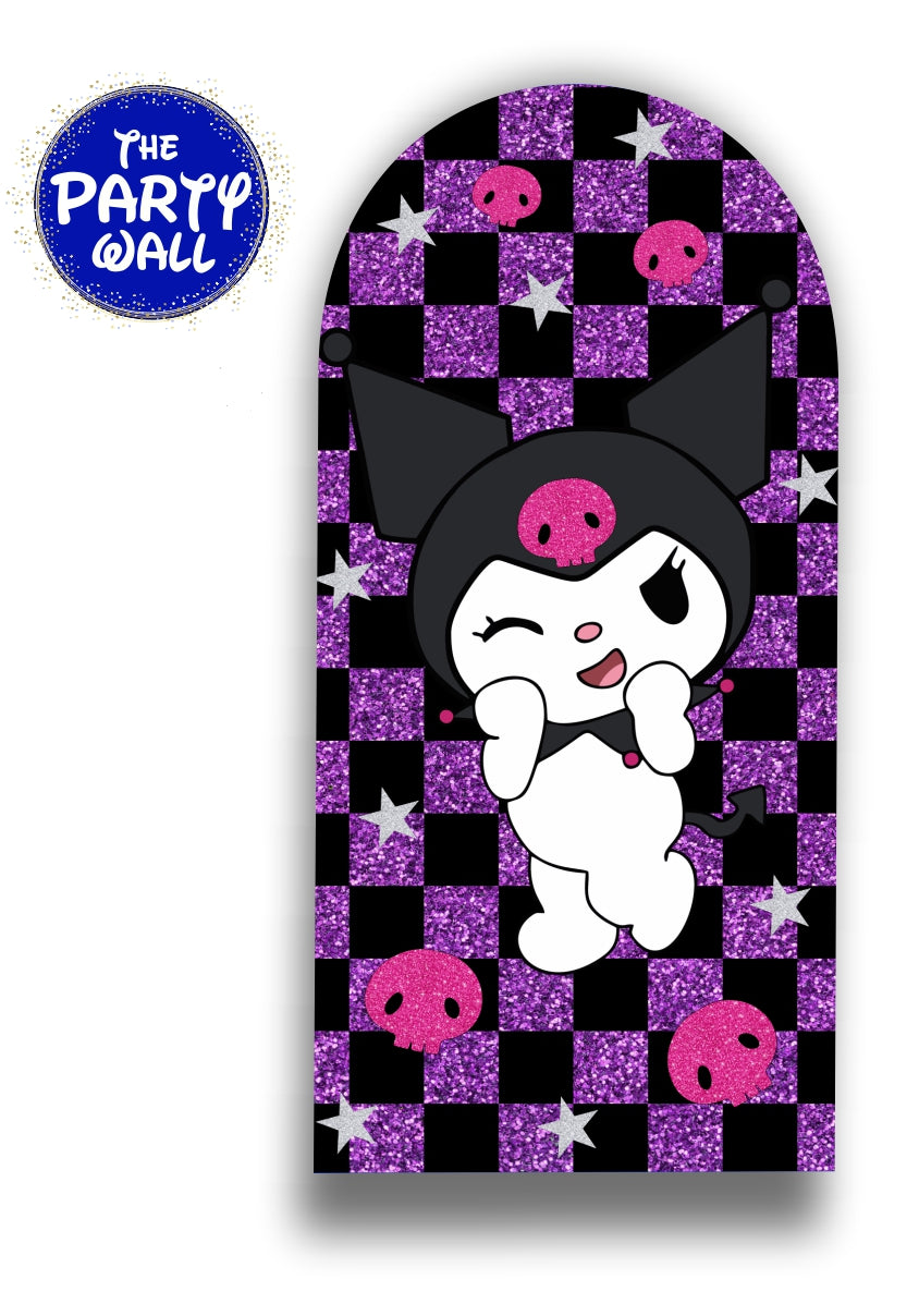 Kuromi y Melody - Funda para mampara de punta redonda