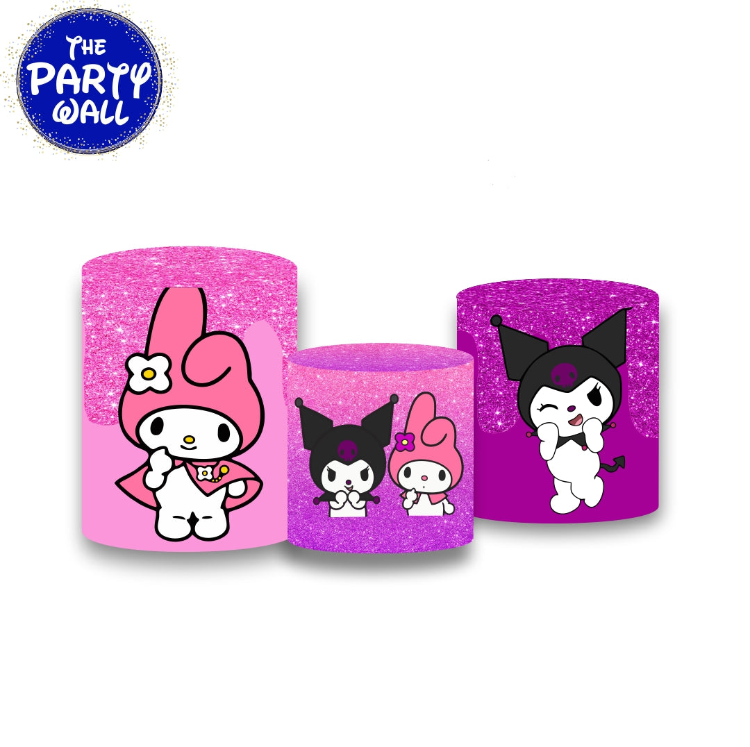 Kuromi y Melody - Fundas para cilindros